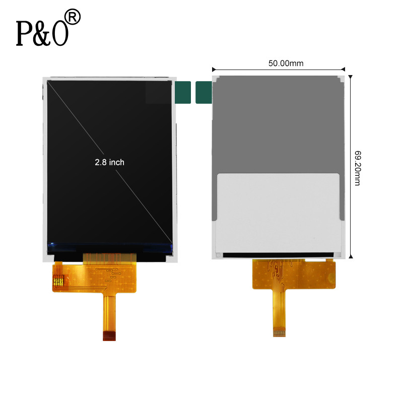 Polcd 40 ピン タッチ スクリーン LCD ディスプレイ 240x320、MCU FPC 2.8 インチ TFT LCD タッチパネル