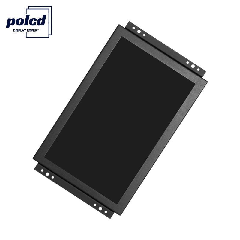 Polcd TFT LCD ディスプレイ 10.1 インチ産業用タッチ スクリーン モニター高輝度 IP65 黒