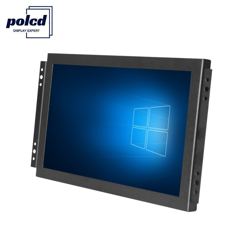 Polcd TFT LCD ディスプレイ 10.1 インチ産業用タッチ スクリーン モニター高輝度 IP65 黒