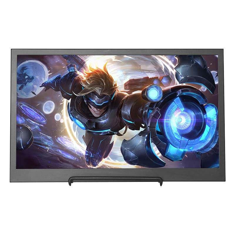 Polcd プラスチック ケース 15.6 インチ 1080P 4K IPS LED ゲーム用ポータブル コンピューター モニター