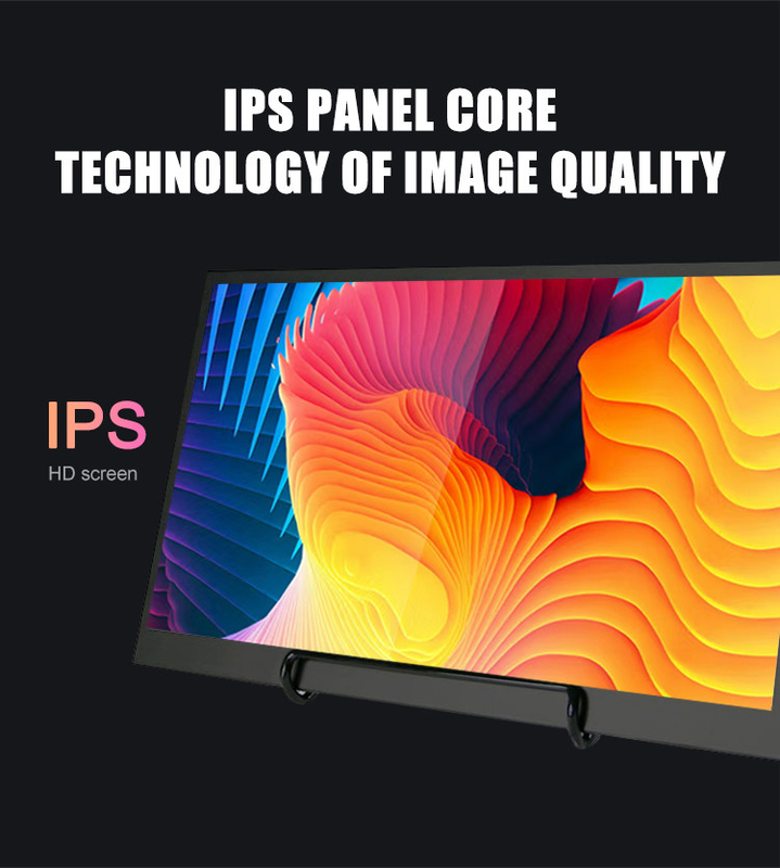 アルミ合金の金属の接触携帯用モニターPolcd 10.5インチIPS HDの音声出力