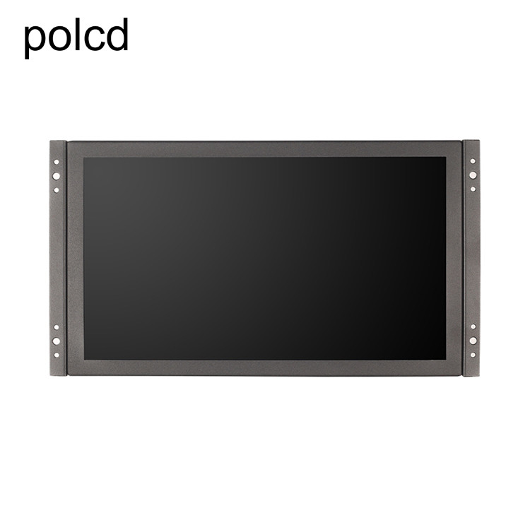 掛かる耳の開いたフレームのタッチ画面が付いている金属の箱のPolcd 11.6」産業LCDのモニター