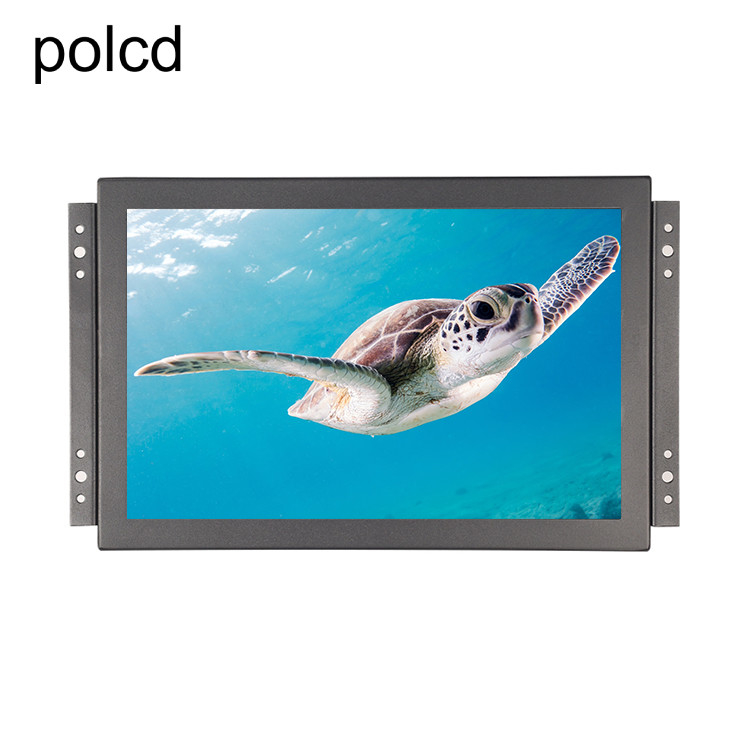 掛かる耳の開いたフレームのタッチ画面が付いている金属の箱のPolcd 11.6」産業LCDのモニター