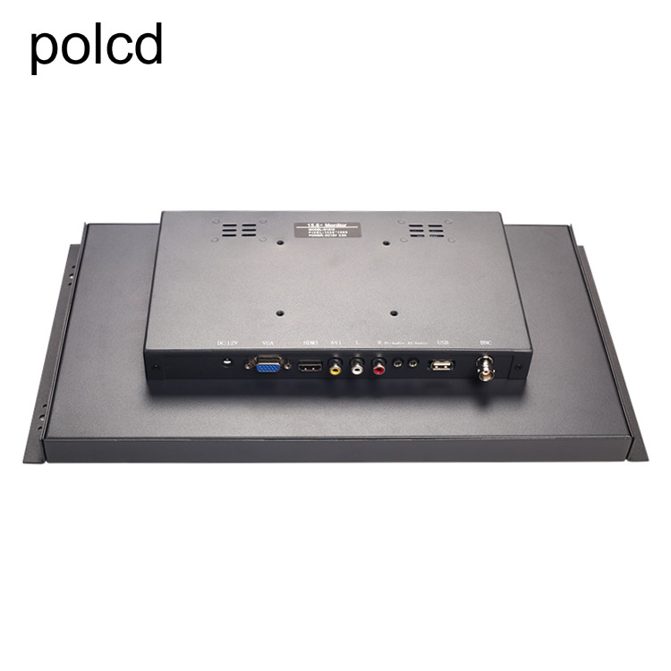 Polcdの金属の壁に取り付けられた埋め込まれた15.6インチLCDのモニター産業IPS HDMI VGAの港