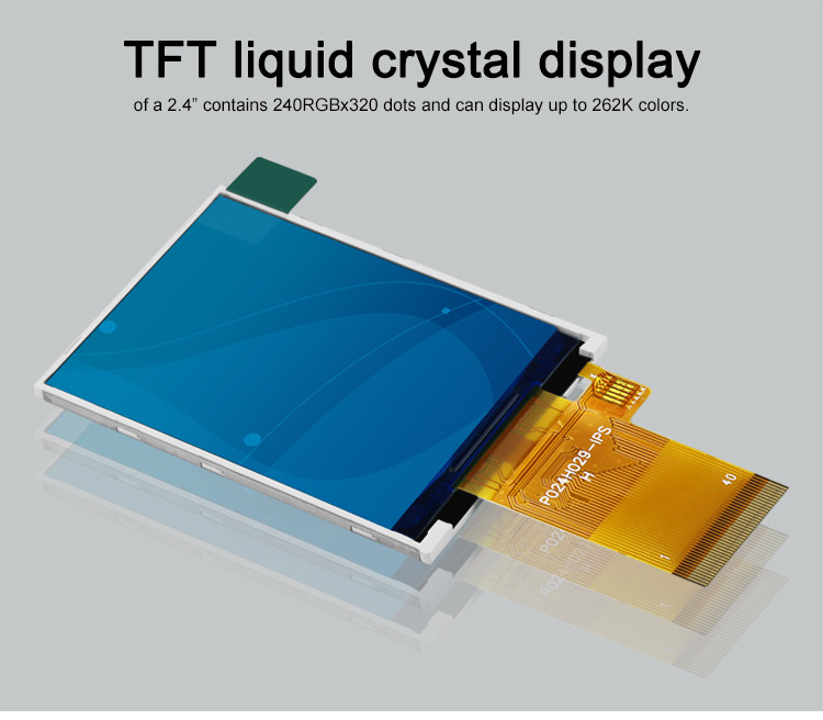 Polcd 350のNit 2.4インチのTftのタッチ画面240x320 48.96mm MCU RGBインターフェイスLCD表示