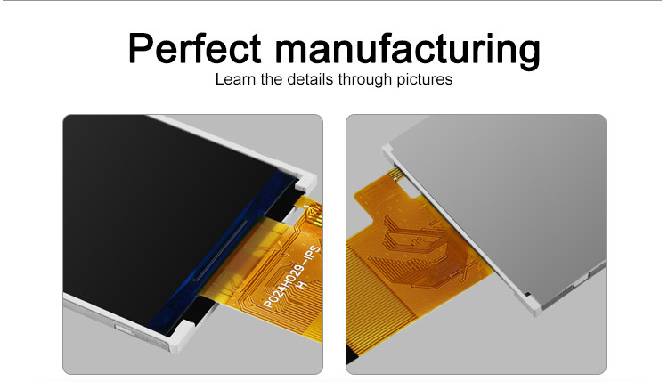 Polcd 350のNit 2.4インチのTftのタッチ画面240x320 48.96mm MCU RGBインターフェイスLCD表示
