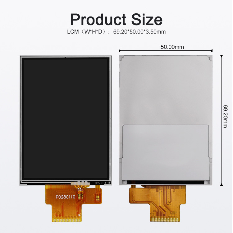 Polcd 260 Nit 240x320 LCD 2.8 インチ ST7789V タッチパネル LCD 4 ワイヤ SPI