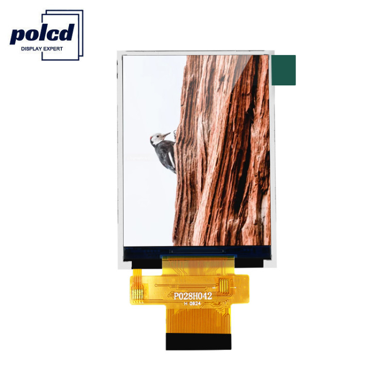 Polcd MCU 8 ビット 2.8 Lcd モジュール 57.6Mm タッチ スクリーン ディスプレイ モジュール 12 0'CLOCK