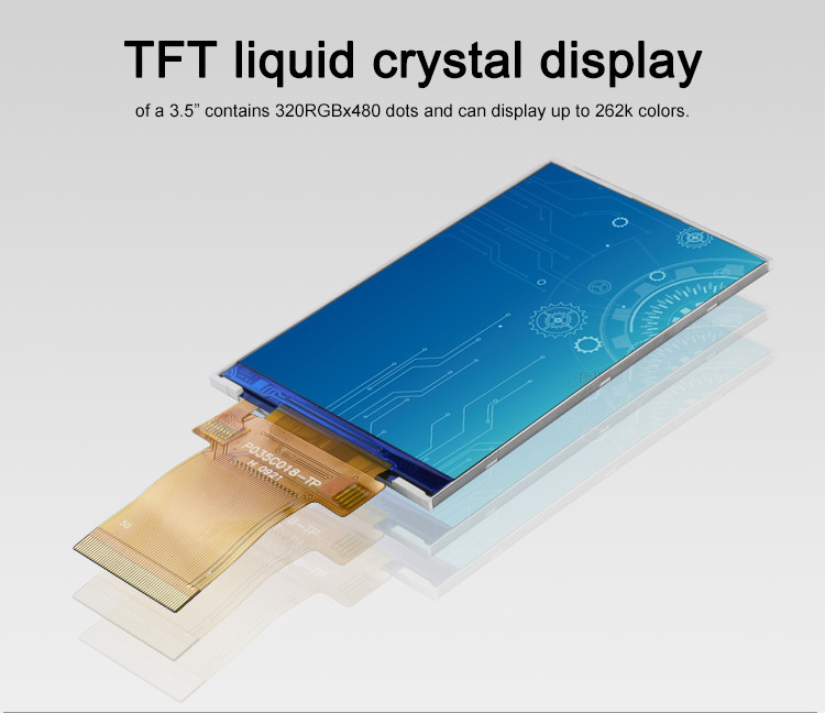 3.5インチLcdパネルモジュール 320x480 Rgb Spiインターフェイス フルカラー Tft Lcmディスプレイ Polcd