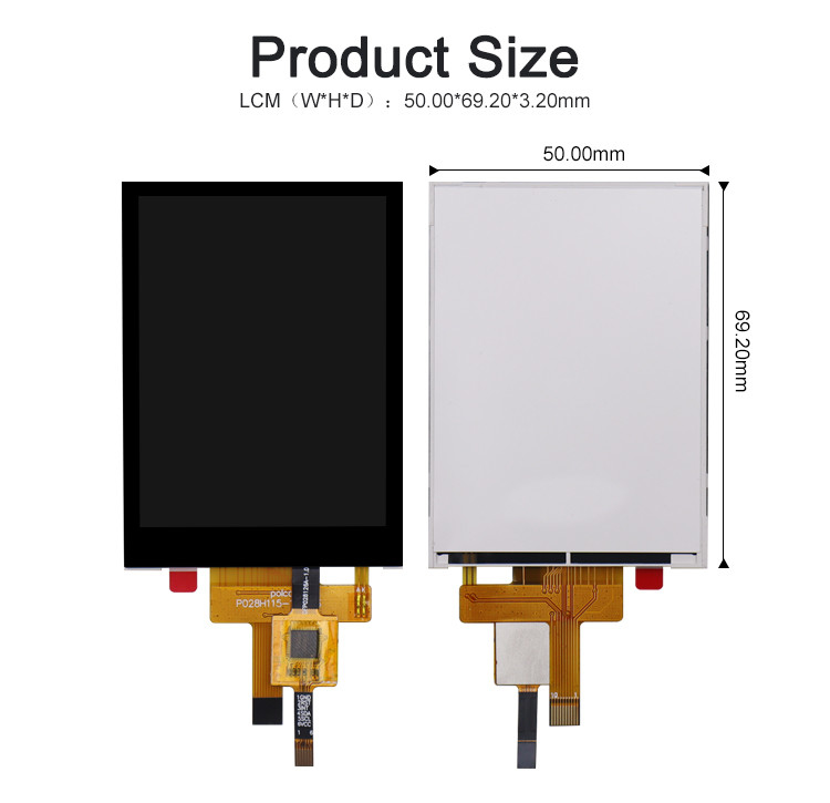 2.8インチ RGB Tft Lcd モジュール 240x320 4ワイヤレジスティブタッチまたは容量タッチスクリーン