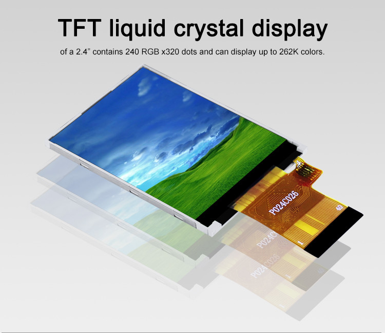 Polcd ST7789V 2.4 インチ Tft ディスプレイ 12 0'CLOCK 240x320 Tft LCD パネルスクリーン