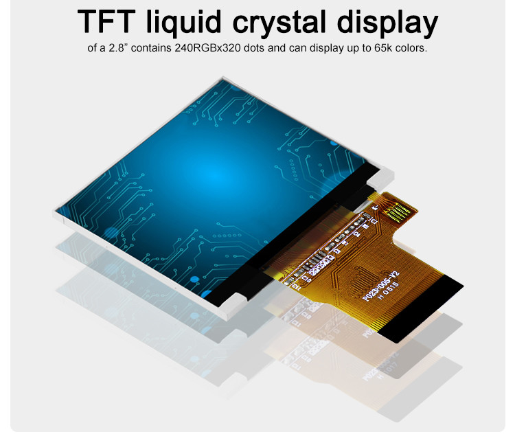 Polcd カラー 262K 2.31 インチ スクウェアスクリーン 300 Nit 320x240 tft ディスプレイ lcd