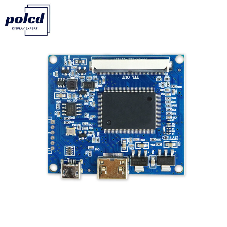 VGA Polcd ユニバーサル LCD コントローラーボード カスタマイズされた TTL RGB 40 Pin 50 Pin FPC