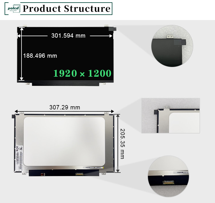 14インチラップトップ画面 NV140WUM-N44 1920*1200 解像度 30ピンバックライト 300ニット IPS パネル LCD モジュールディスプレイ