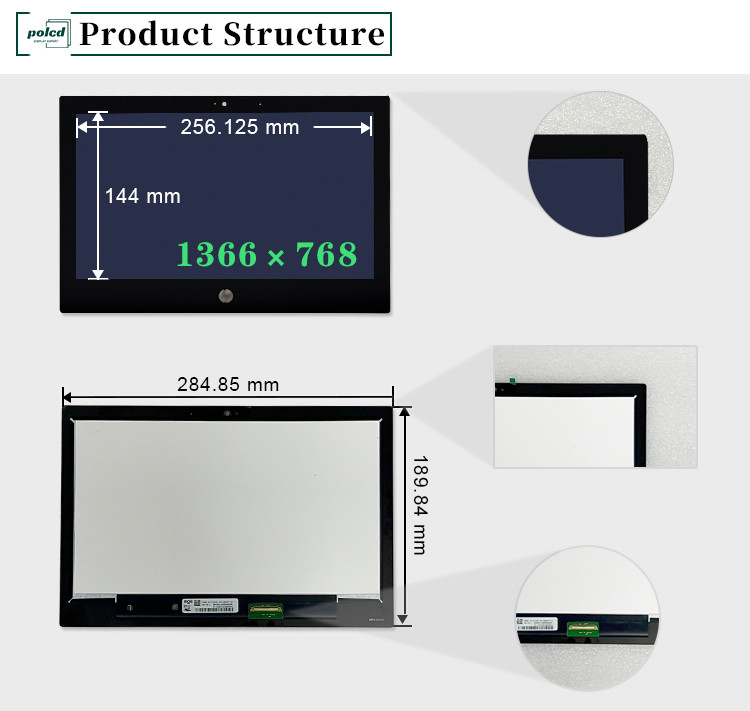 11.6インチ 1366x768 NV116WHM-T1C 交換 ラップトップ タッチスクリーン 60Hz カラー IPS TFT LCD ディスプレイ