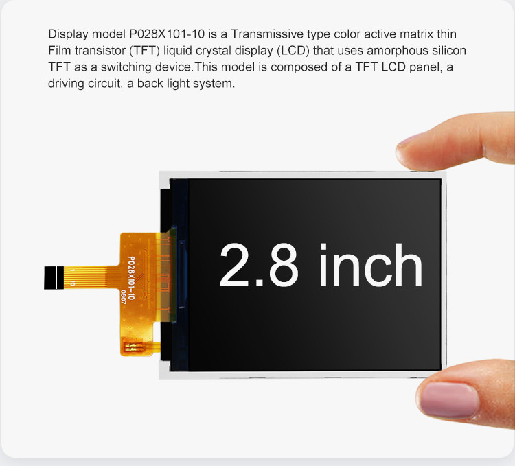 Polcd ST7789V 2.8 インチ Ips スクリーン 12 0'CLOCK TFT LCD モジュール ISO9001