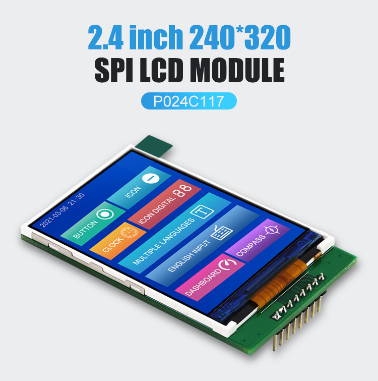 Polcd ISO9001 2.4 インチ TFT タッチ スクリーン TFT モニター 12 0'CLOCK
