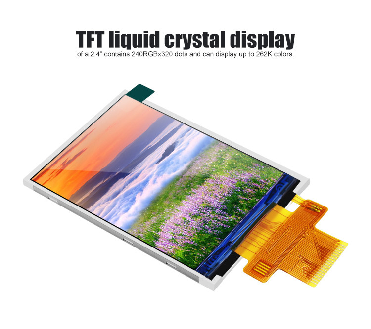 Polcd ST7789V2 2.4 TFT ディスプレイ カラー 262K TFT LCD モジュール 48.96mm