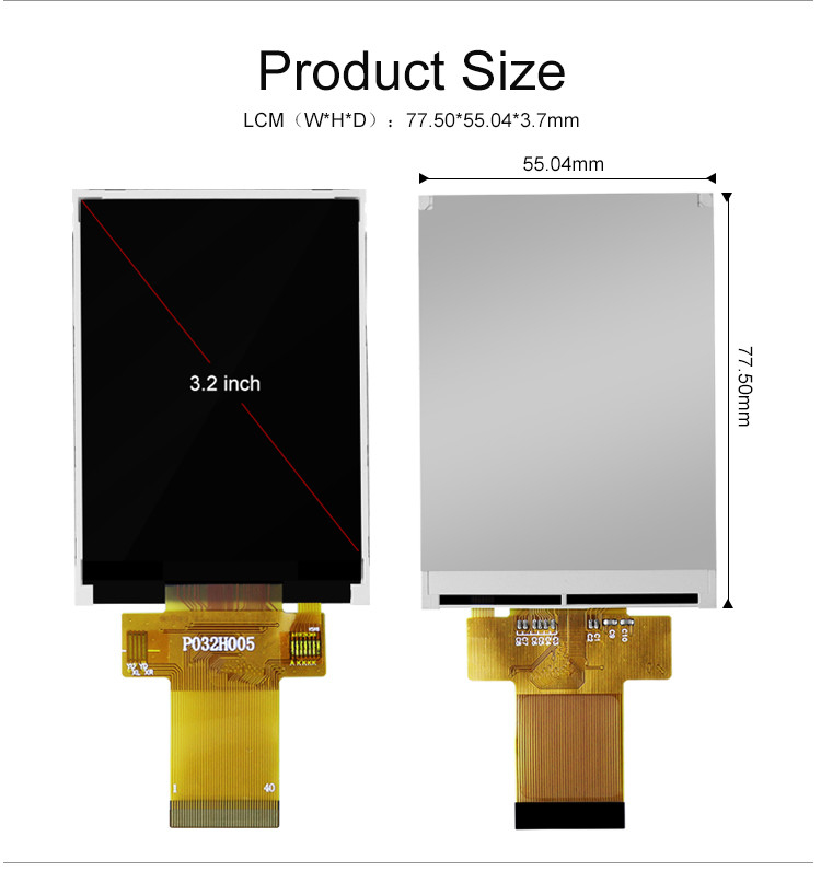 Polcd 12 0'CLOCK 3.2 インチ TFT 液晶 ILI9341V TFT LCD モジュール 240X320