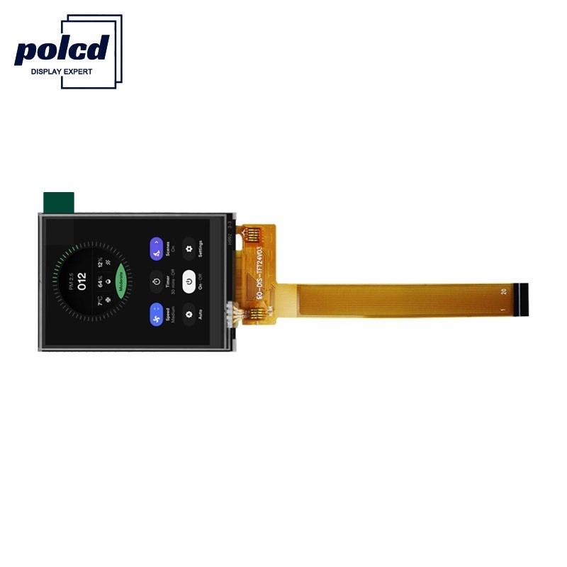 Polcd ブラック 8080 MCU 2.4 インチ Tft ディスプレイ 8 ビット 2.4 Tft Spi 240x320