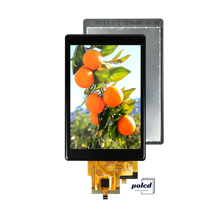Polcd カスタム 3.5 インチ容量タッチパネル 320x480 500nit RGB インターフェース IPS Tft Lcd ディスプレイ モジュール