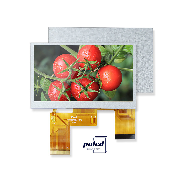 Polcd 4.3インチ カスタムLCDスクリーン 480x272 インダストリアルトランスミシブMCU SPI 4.3 