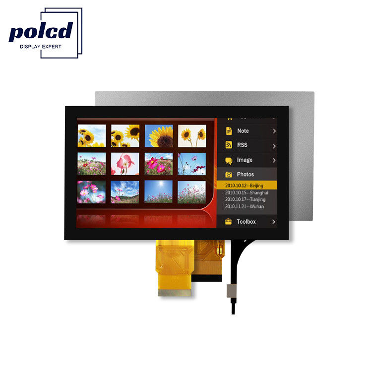 Polcd 7'' Tft Lcd パネル 800x480 容量タッチスクリーン RGB インターフェイス 7 インチ LCD モジュールディスプレイ
