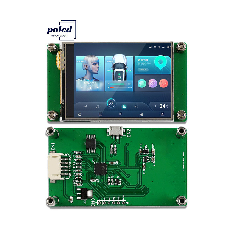 Polcd 2.4 インチ Tft Lcd モジュール 240*320 Hmi Uart Port スマートLcdディスプレイ 産業抵抗タッチスクリーン