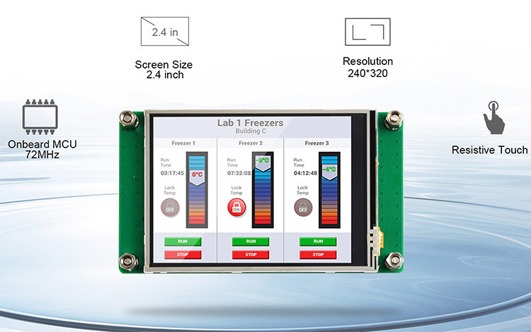Polcd 2.4インチ TFT LCD レジスティブタッチスクリーン モジュール 240*320 SPI シリアルポート ディスプレイ arduino