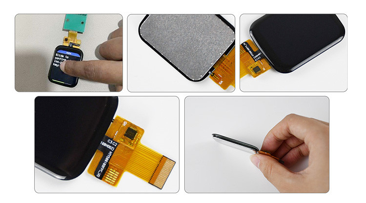 Polcd 1.69 インチ 240x280 TFT ディスプレイ モジュール スマートウォッチ用 スクエア LCD タッチスクリーン