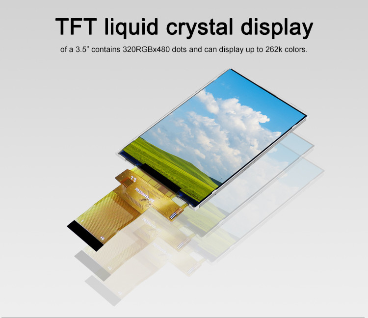 Polcd 18 ビット RGB IPS TFT LCD ディスプレイ 320X480 ピクセル Tft Lcd 3.5