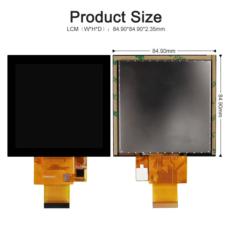 Polcd 4インチ LCD パネル 480*480 IPS LCD ディスプレイ 高明るさ RGB インターフェイス TFT LCD モジュール