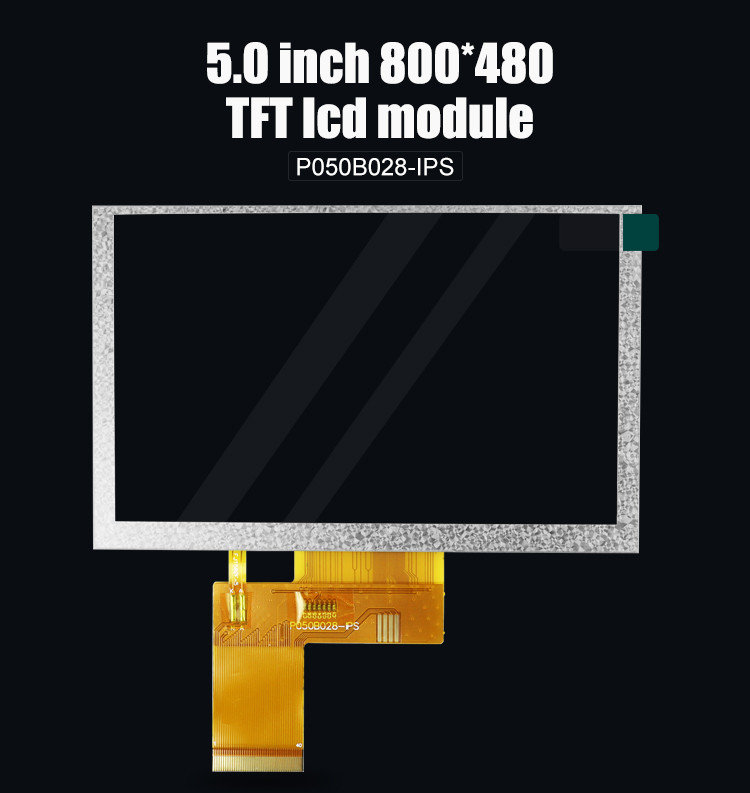 Polcd 5 インチ TFT ディスプレイ 800x480 RGB 24 ビットインターフェース IPS フルビューアングル 高コントラスト LCD モジュール