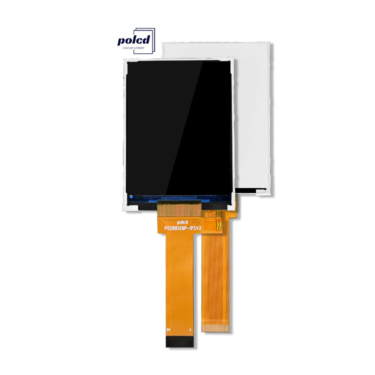 Polcd 2.8 インチ LCDスクリーン 240x320 MCU インターフェイス ワイドビューアングル TFT トランスフレクティブ LCD モジュール ST7789P3-G6