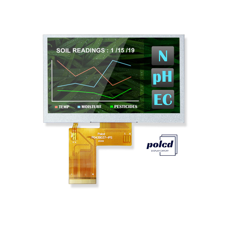 Polcd 4.3 インチ 400 明るさ 480x272 LCD IPS スクリーン NV3041A ic MCU SPI インターフェイス TFT ディスプレイ