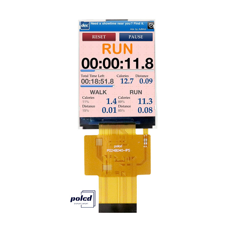 Polcd 2.4 インチ MCU インターフェイス TFT ディスプレイドライバー IC ST7789V2 240x320 解像度 2.4 インチ TFT LCD モジュール