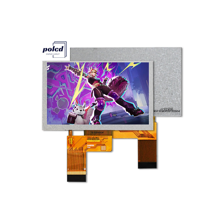 Polcd 5インチ TFT LCD 800×480 500ニット 明るさ RGB 24ビット インターフェイス IPS スクリーン モジュール