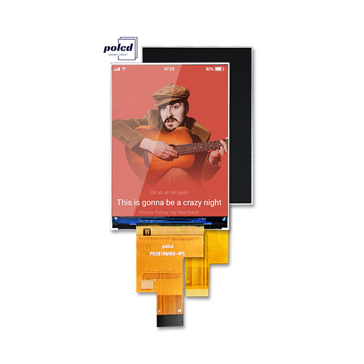 Polcd 2.8 インチ 480×640 解像度 IPS ガラス LCM LCD モジュール MIPI インターフェイス TFT ディスプレイ