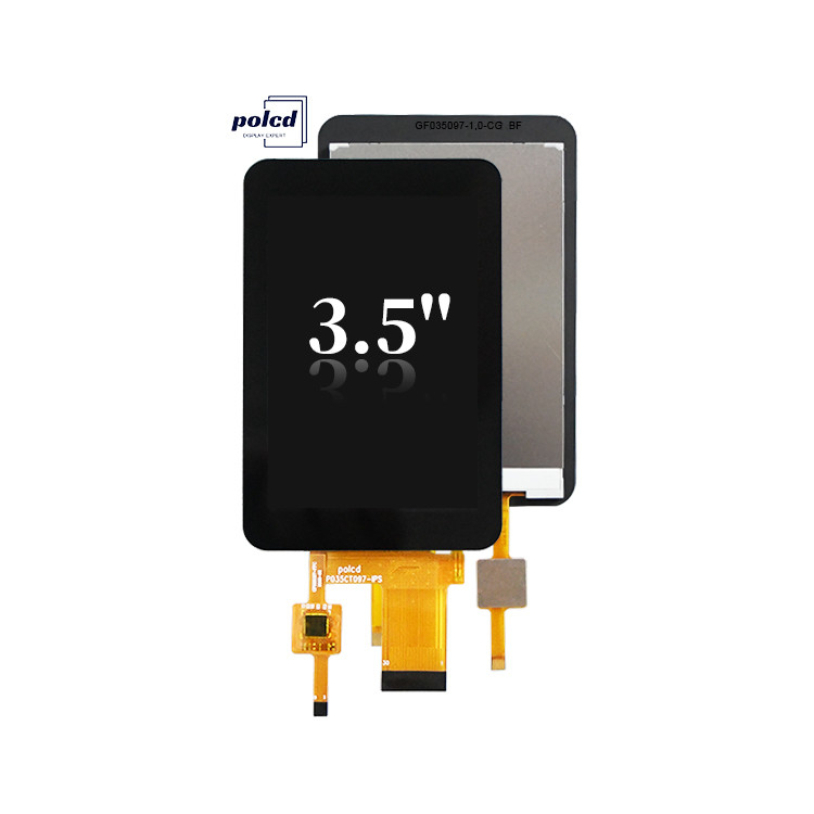 Polcd CTP 320x480 解像度 30pin 3.5 インチ TFT LCD タッチスクリーン モジュール 330 ニット TN ガラス LCD ディスプレイ
