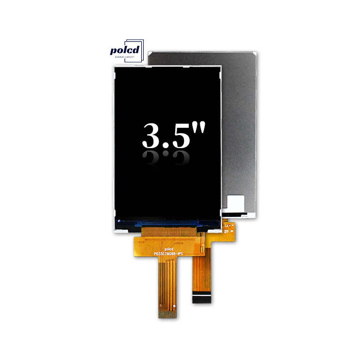 Polcd 3.5 インチ 320×480 解像度 350nits Mipi インターフェイス ili9488 IC 垂直型 3.5'' TFT LCD ディスプレイ モジュール