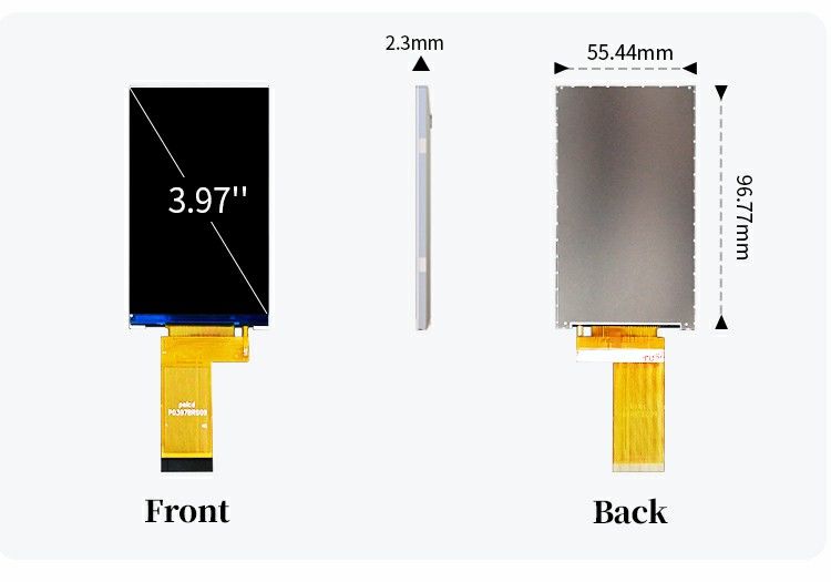 Polcd 3.97インチ TFT LCD ST7701S ドライバIC 480x800 3.97インチ LCDスクリーン 消費者向け産業用