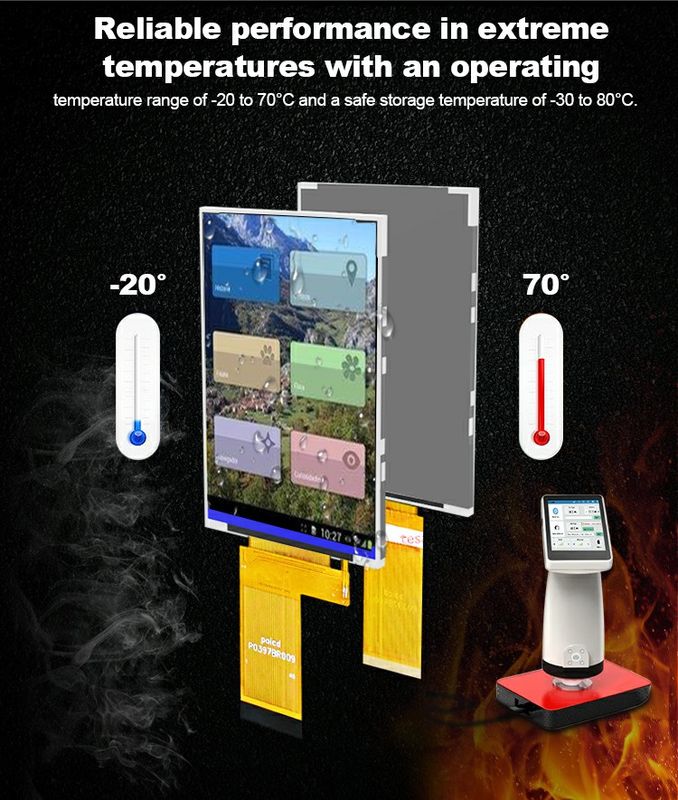 Polcd 3.97 インチ 4 インチ 480*800 300nit 40ピン RGB インターフェイス 全伝送 ST7701S Tft LCD ディスプレイ モジュール