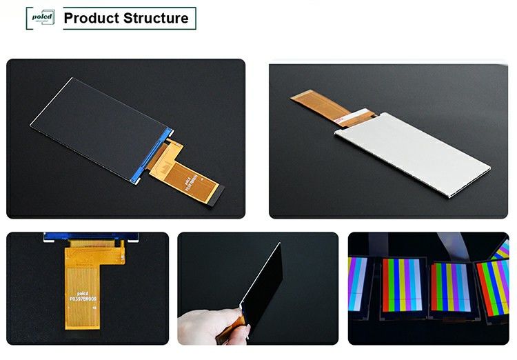 Polcd 3.97 インチ 4 インチ 480*800 300nit 40ピン RGB インターフェイス 全伝送 ST7701S Tft LCD ディスプレイ モジュール