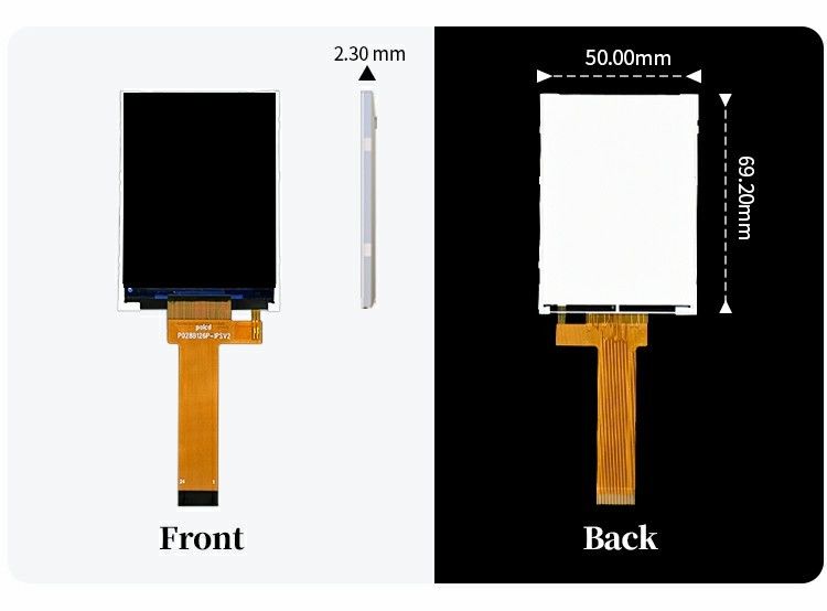 Polcd 小型Lcd 2.8インチ 240x320 高明るさ 900 ニット IPS LCD モジュールディスプレイ 2.8'産業用 TFT