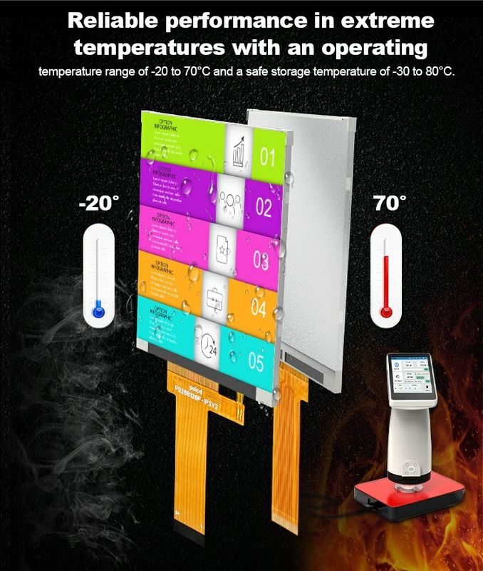 Polcd 小型Lcd 2.8インチ 240x320 高明るさ 900 ニット IPS LCD モジュールディスプレイ 2.8'産業用 TFT