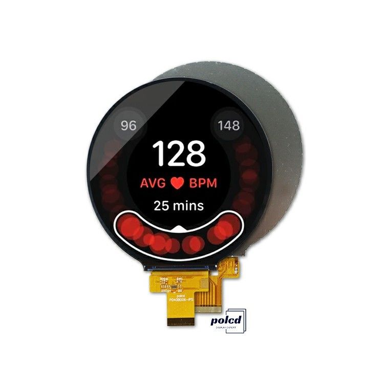 Polcd 小型 丸いLCD画面 4インチ 720x720ピクセル 4Line MIPIインターフェース フルカラーディスプレイ