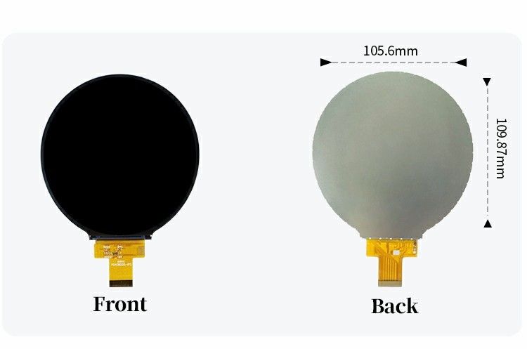 Polcd 4インチ 丸型TFTディスプレイ 720x720 MIPIインターフェース 30ピンST7703 TFT LCDスクリーンモジュール