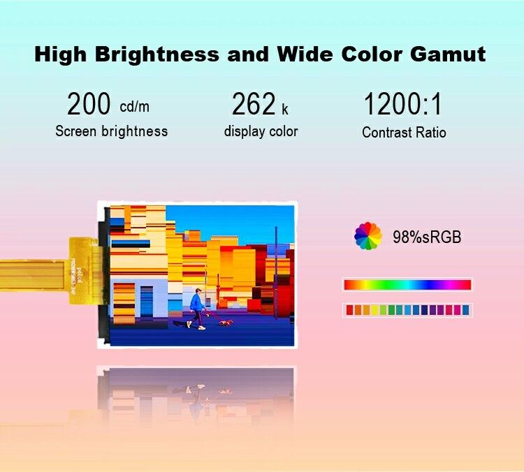 Polcd 2.8インチ TFT 240*320 小色画面 JD9853 ドライブ IC Spi インターフェース IPS TFT LCD ディスプレイ