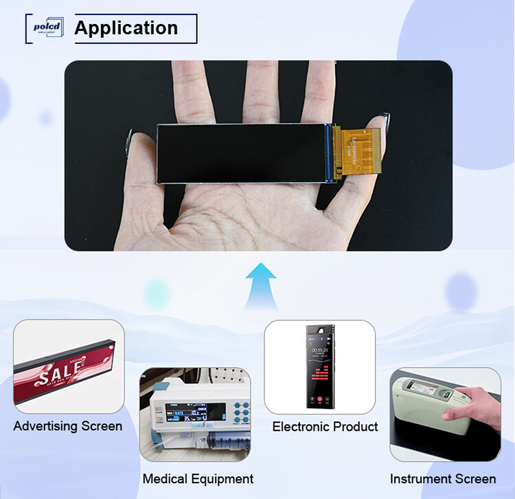 Polcd 3インチ 268x800 IPS スクリーン 40ピン RGB565 インターフェース 700 ニット ST7701S 3