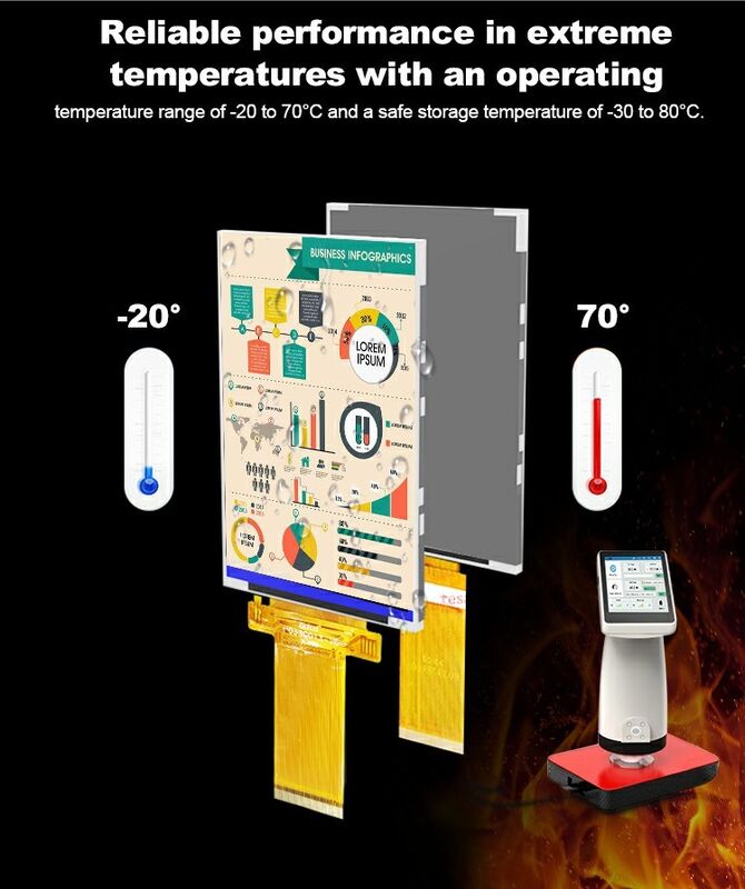 Polcd 3.5 インチ QVGA LCD ディスプレイ 320x480 解像度 MCU SPI インターフェイス タッチパネル 3.5 